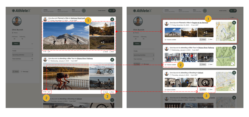 AthleteX Home Page Before