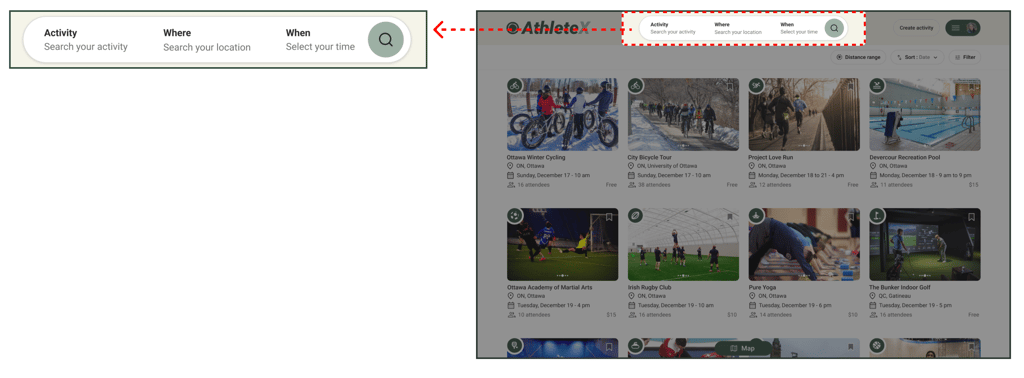 Fast and effective search method mockups